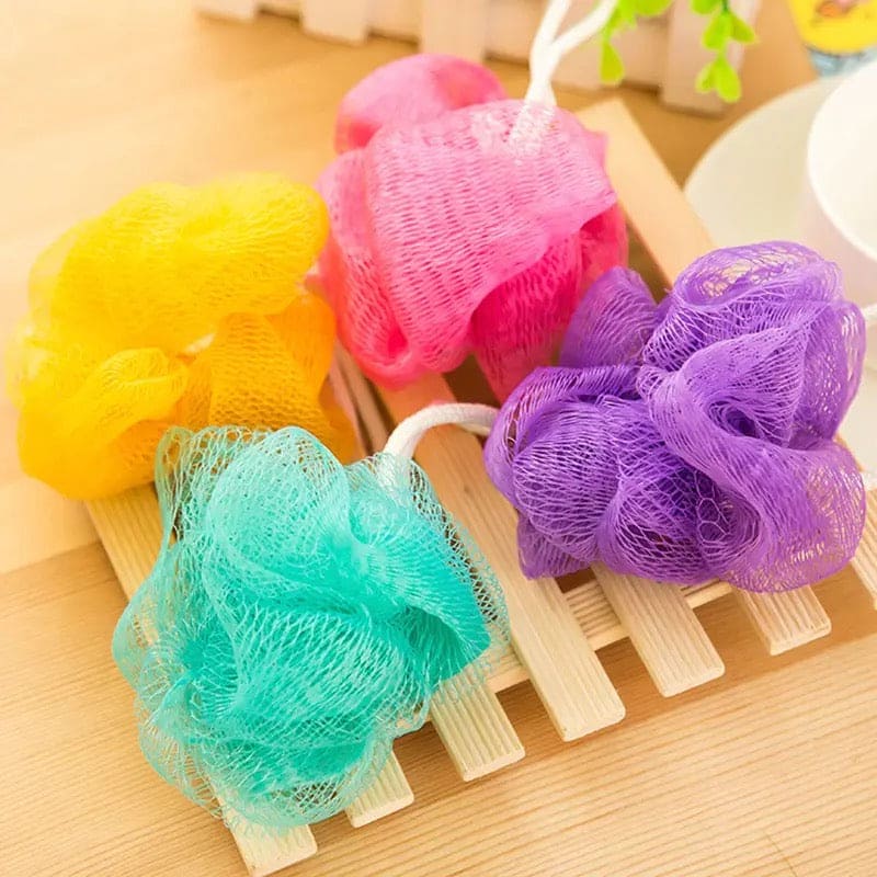 Loofah Sponge, Ball Bath Towel Scrubber, Mini Bath Sponge, Multicolor Body Exfoliating Shower Ball, Flower Bath Mesh Sponge, Bath Flower Shower Sponge Ball, Shower Loofah Sponge Pouf Body Wash Scrubber Loofah Sponge, Ball Bath Towel Scrubber, Mini Bath Sponge, Multicolor Body Exfoliating Shower Ball, Flower Bath Mesh Sponge, Bath Flower Shower Sponge Ball, Shower Loofah Sponge Pouf Body Wash Scrubber